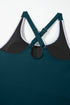 Classic Piped Scoop Neck Fit And Flare Swim Dress