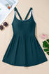 Classic Piped Scoop Neck Fit And Flare Swim Dress