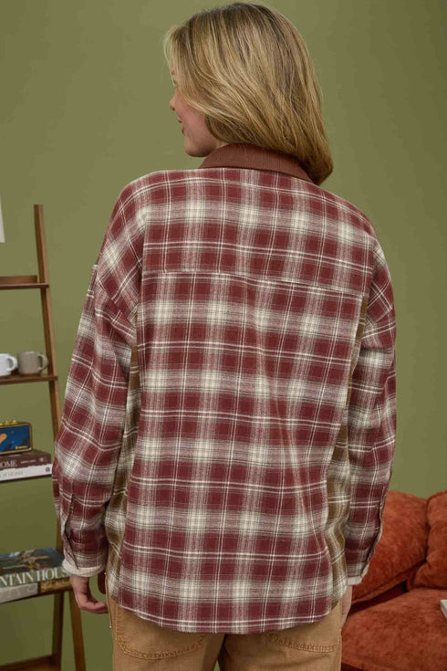 Classic Plaid Long Sleeve Button Down Everyday Shirt