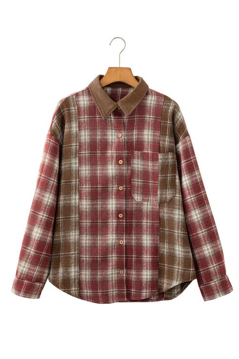 Classic Plaid Long Sleeve Button Down Everyday Shirt