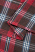 Classic Plaid Print Collared V Neck Loose Fit Shirt