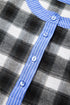 Classic Plaid Print Half Placket Long Sleeve Blouse