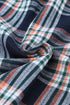 Classic Plaid Print Hooded Drawstring Layering Shacket