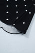 Classic Polka Dot Print Patterned Stretch T Shirt
