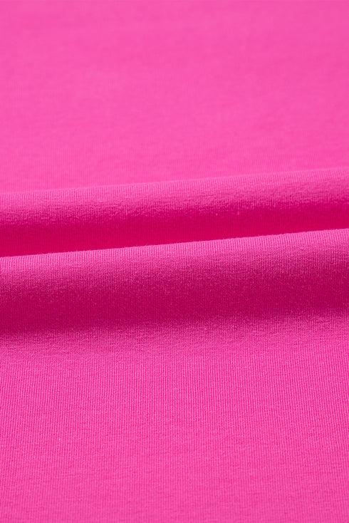 Classic Round Neck Casual T-shirt Elevated By Playful Voluminous Puff Sleeve Details