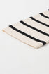 Classic Stripe Button Front Collared Knit Cardigan