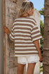 Classic Striped Pattern Slouchy Relaxed Fit Tee