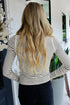 Classic Striped Ribbed Knit Button Front Henley Top