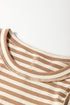 Classic Striped Ribbed Knit Sleeveless Tank Top