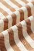 Classic Striped Ribbed Knit Sleeveless Tank Top