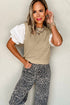 Classic Textured Knit Crew Neck Sweater Vest