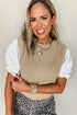 Classic Textured Knit Crew Neck Sweater Vest