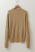 Classic Textured Knit Crewneck Long Sleeve Pullover Sweater