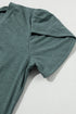 Classic V Neck Petal Sleeve Soft Knit T Shirt