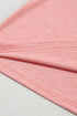 Classic V Neck Petal Sleeve Soft Knit T Shirt