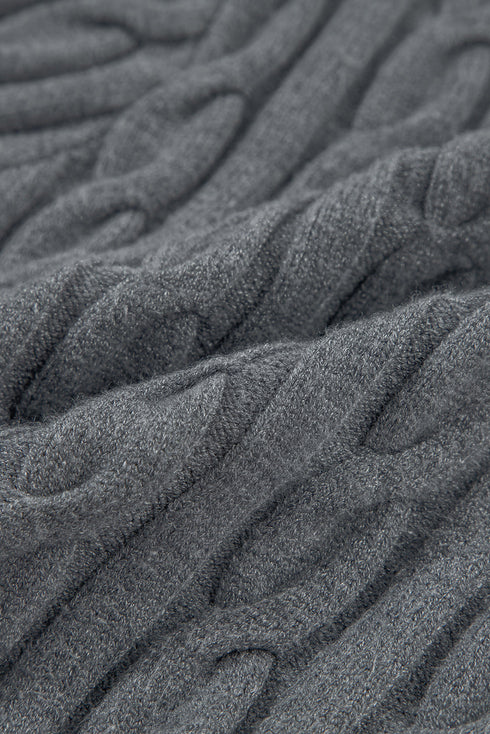 Classic Varsity Stripe Cable Knit Sweater