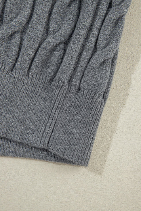 Classic Varsity Stripe Cable Knit Sweater