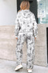 Classic Woodland Camouflage Print Hoodie And Sweatpants Pant Sets