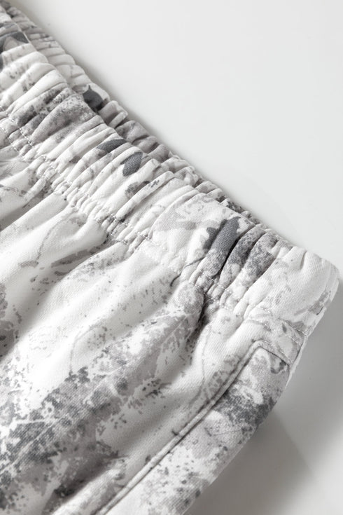 Classic Woodland Camouflage Print Hoodie And Sweatpants Pant Sets