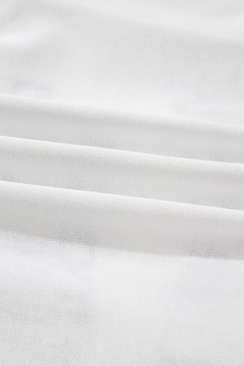 Classy Until Kickoff Chenille Letter Patch Drop Shoulder Crewneck Oversized Sweatshirt