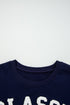 Classy Until Kickoff Graphic Long Sleeve Pullover Sweatshirt