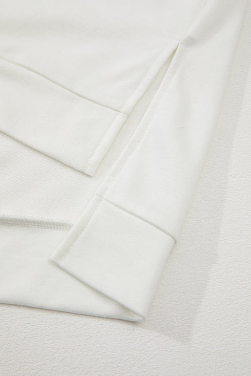 Clearly Aqua Colorblock Raglan Short Sleeve Half Buttons High Low T Shirt