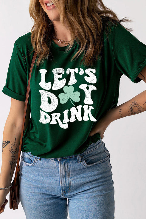 Clover Graphic Short Sleeve Crew Neck T Shirt