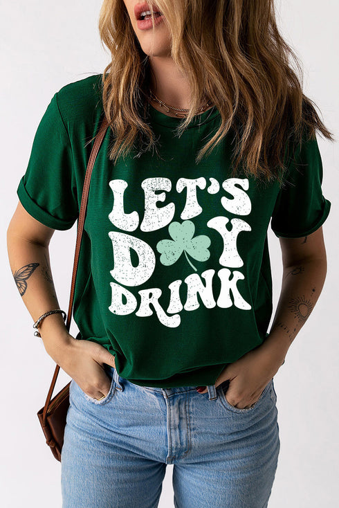 Clover Graphic Short Sleeve Crew Neck T Shirt