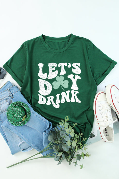 Clover Graphic Short Sleeve Crew Neck T Shirt