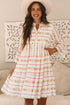 Coastal Breeze Ruffled Bohemian Dress