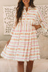 Coastal Breeze Ruffled Bohemian Dress