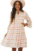 Coastal Breeze Ruffled Bohemian Dress