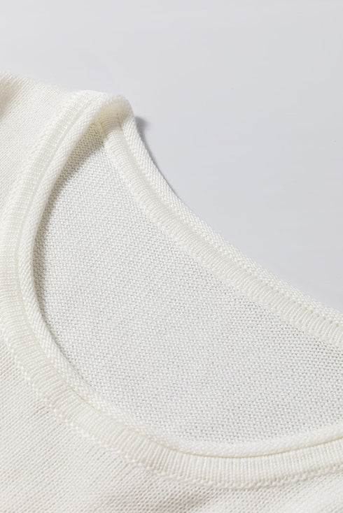Coffee Beach Repeat Rolled Edge Graphic Sweater
