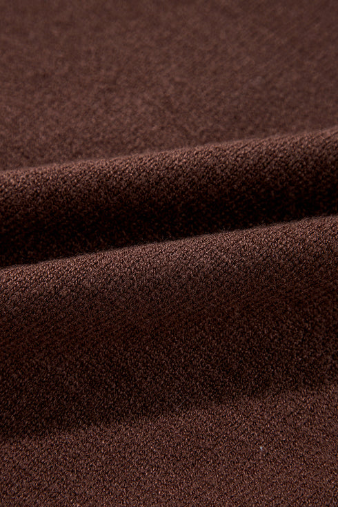 Coffee Western Howdy Boot Graphic High Neck Sweater