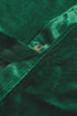 Collared Button Front Long Sleeve Velvet Shirt Dress