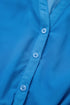 Collared Half Button Sleeveless Elastic Waist Shirt Mini Dress