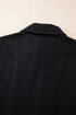 Collared Tab Sleeve Zip Up Flap Detail Casual Jacket