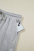 Collared V Neck Tee Drawstring Elastic Waist Short Sets