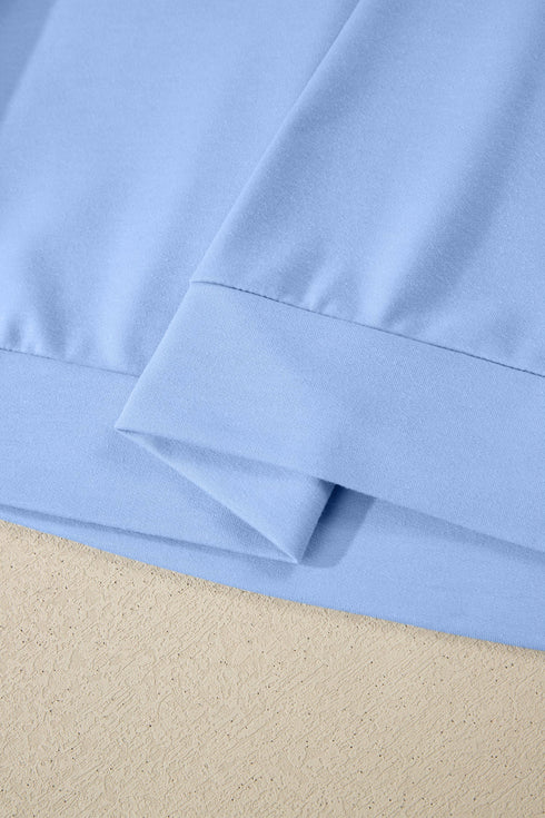 Collared V Neck Tee Drawstring Elastic Waist Short Sets