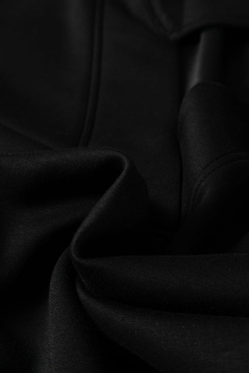 Collared V Neck Wide Leg Sweatshirt Pant Sets