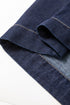 Collared Zip Front Puff Sleeve Denim Mini Dress