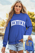 Collegiate Graphic Drop Shoulder Relaxed Pullover Sweatshirt