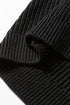 Collegiate Stripe Trim Ribbed V Neck Sweater