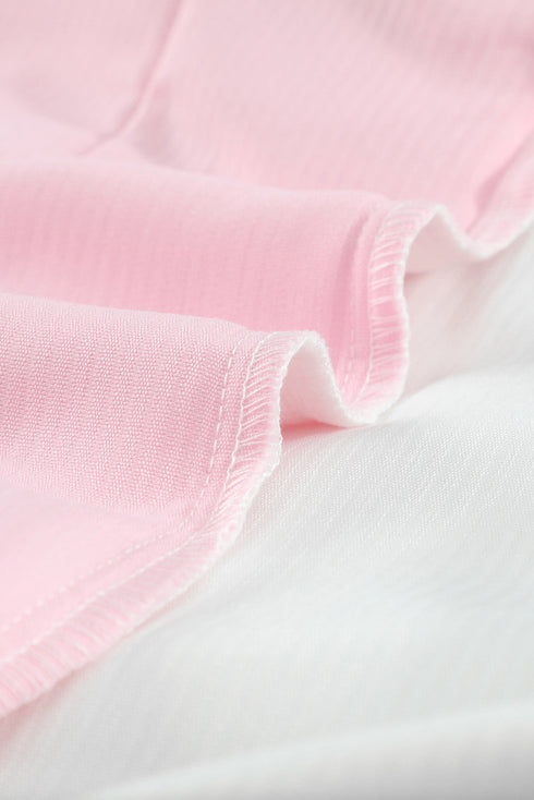 Color Block Button Shirt With Pocket