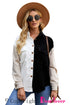 Color Block Button Shirt With Pocket