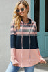 Color Block Drawstring Hoodie