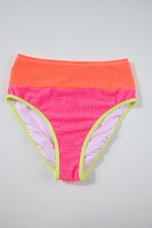 Color Block High Waisted Sexy Bikini Set