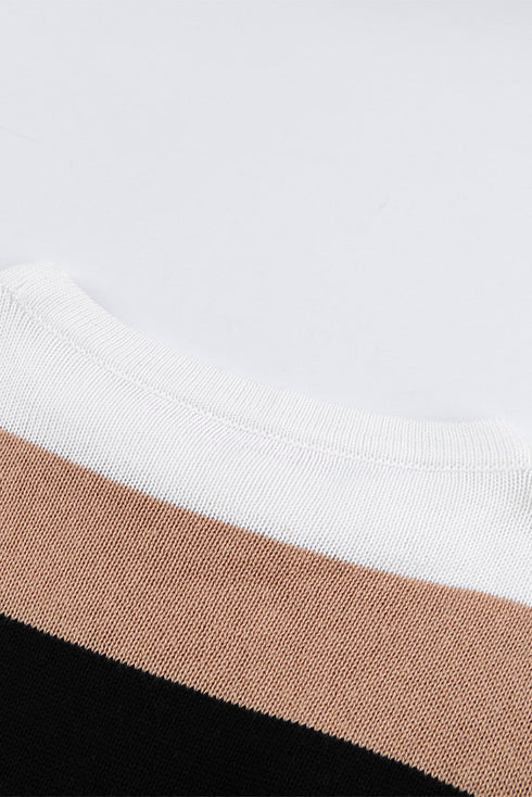 Color Block Knit Sweater