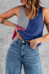 Color Block Knitted Tank Top