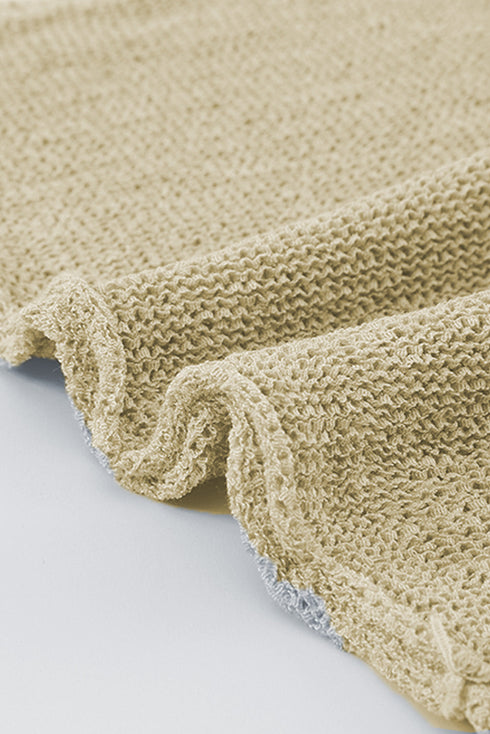 Color Block Knitted Tank Top